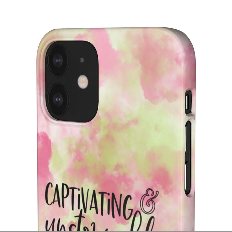 Captivating & Unstoppable | Words | Watercolor | Inspirational Words | Empower | Inspiration | Cell Phone Case | Phone Protection | Perfect Gift - YOU esque