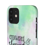 Empowered & Stupendous | Inspirational Words | Watercolor | Blue | Green | Purple | Cell Phone Case | Phone Protection | Perfect Gift