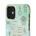 Let's Stick Together | Succulent Plants | Watercolor | Green and Blue | Cell Phone Case | Phone Protection | Perfect Gift - YOU esque