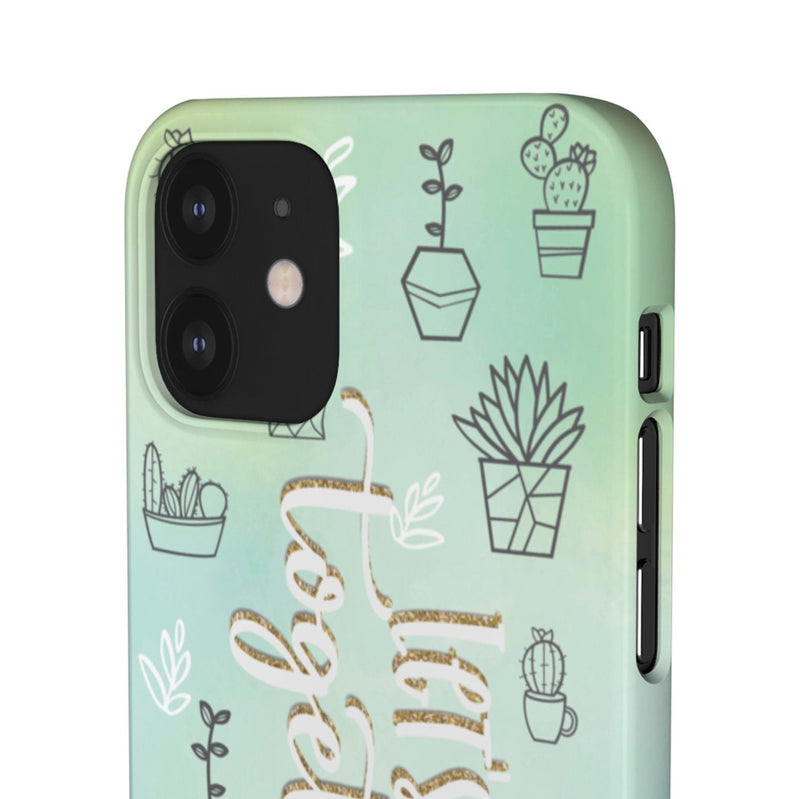 Let's Stick Together | Succulent Plants | Watercolor | Green and Blue | Cell Phone Case | Phone Protection | Perfect Gift - YOU esque