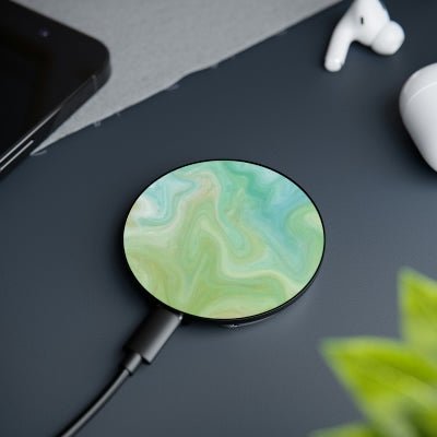 New! | Green Marble Magnetic Induction Charger - YOU esque
