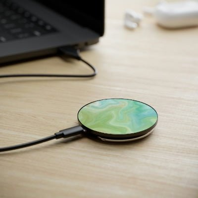 New! | Green Marble Magnetic Induction Charger - YOU esque