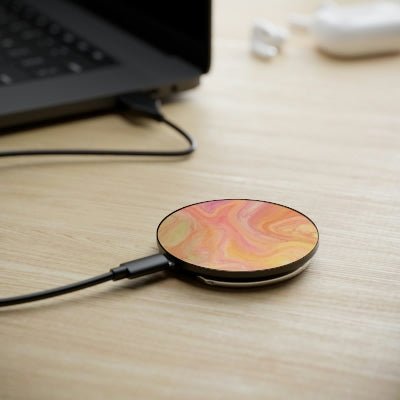 New! | Pink Marble Magnetic Induction Charger - YOU esque