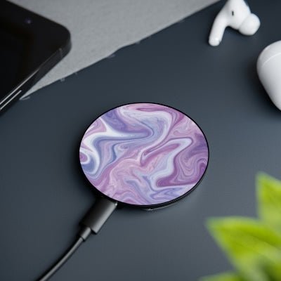 New! | Purple Marble Magnetic Induction Charger - YOU esque
